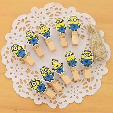 Wooden Clip Set - Minions