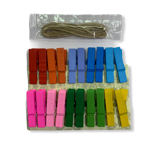 Wooden Clips ( Coloured )