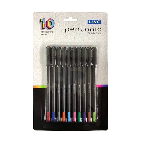 Linc Pentonic Ball pen- Pack of 10 ink colors