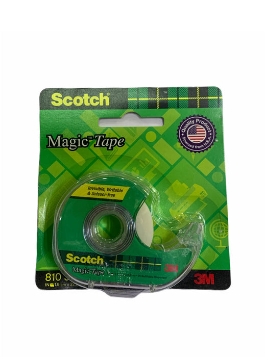 Scotch Magic Tape - The Original Matte-Finish Invisible Tape by 3M (With dispenser)