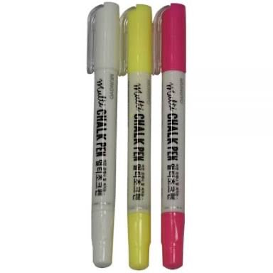 Mungyo Board & Glass Chalk Pen Marker Set Of 3 (White, Yellow, Pink)