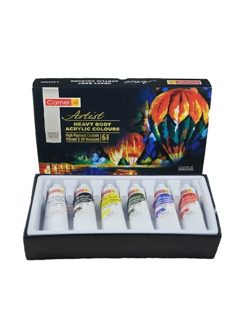 Camel Artist Heavy Body Acrylic Colours 6 Shades