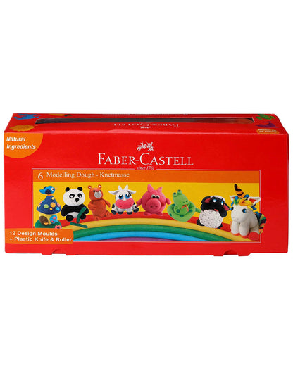 Faber-Castell Modelling Dough - Pack of 6 (Assorted)