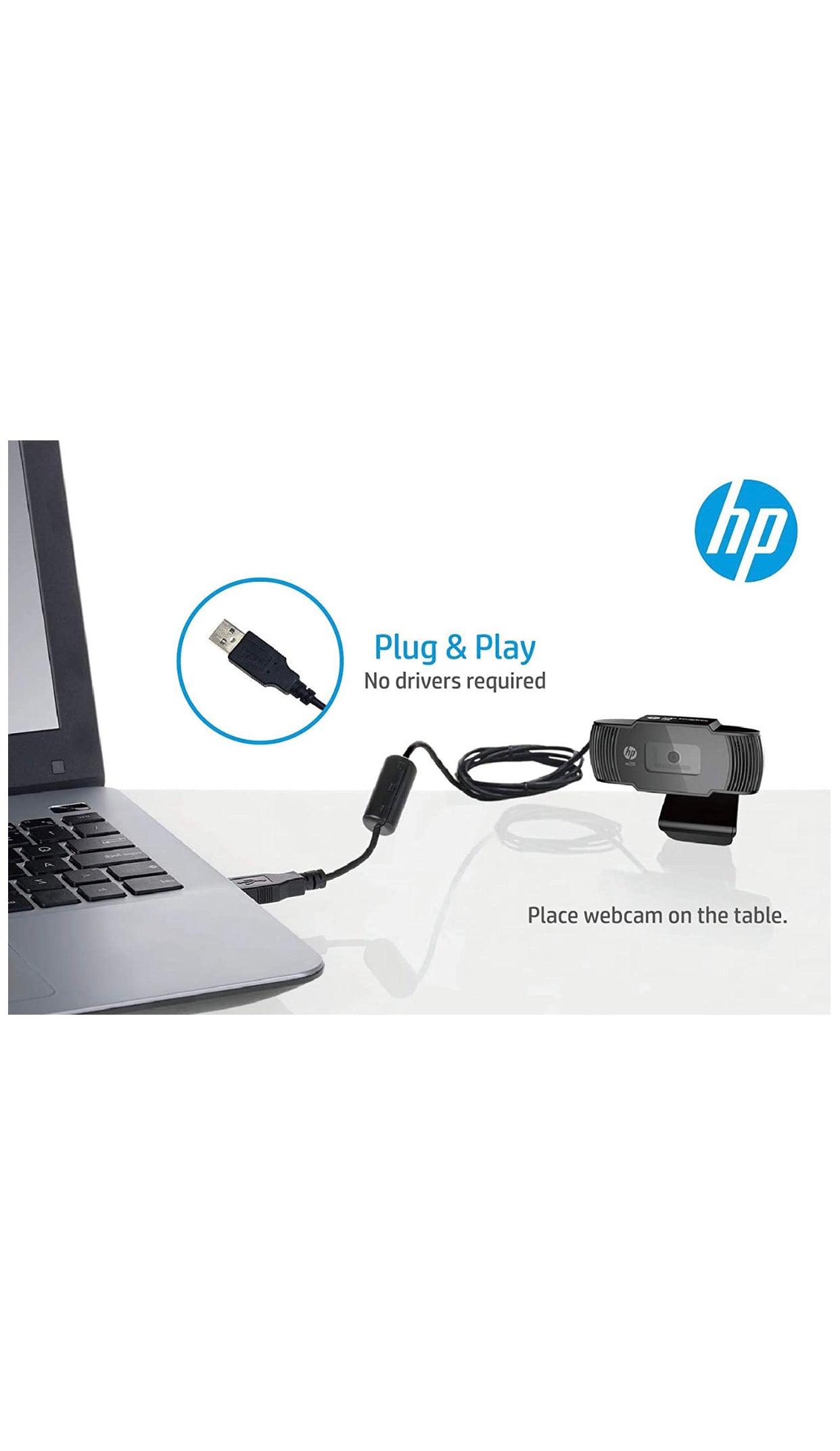 HP w200 HD 720p/30 Fps Webcam