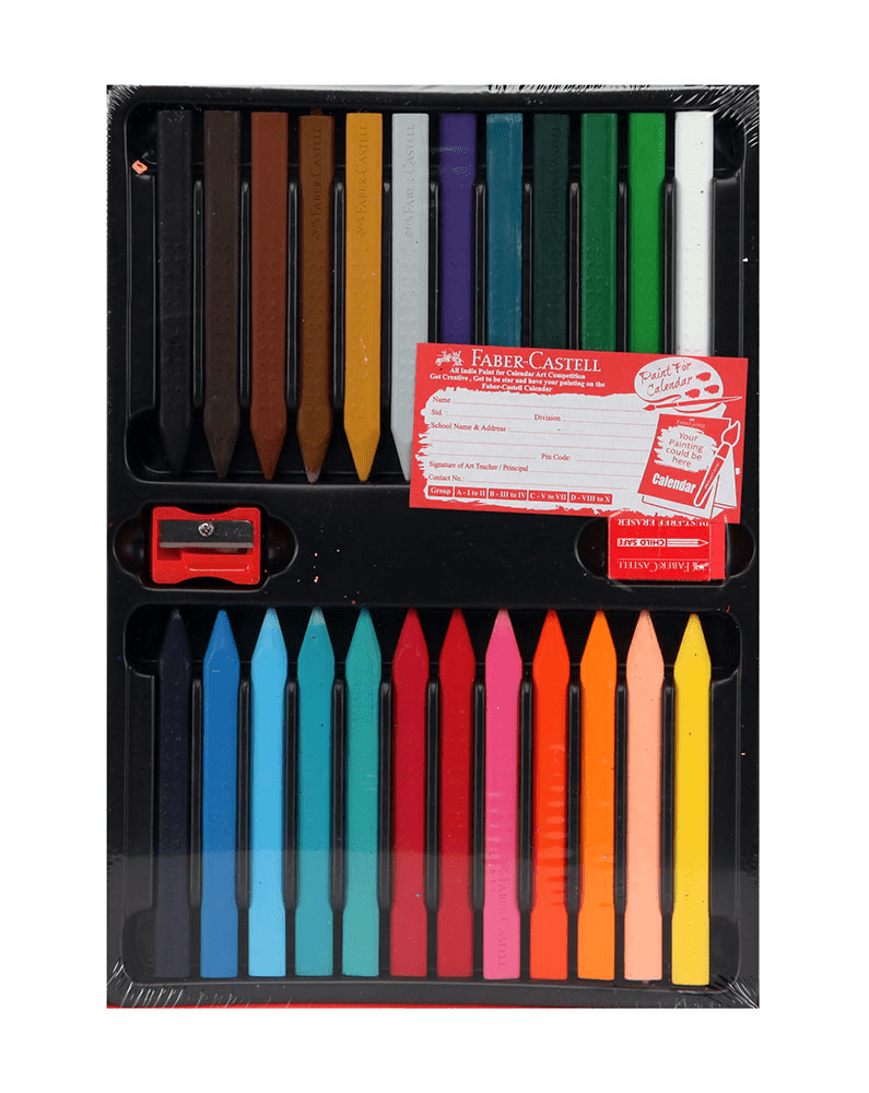 Faber-Castell 24 Grip Erasable Crayons