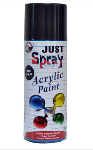 Just Spray Acrylic Paint ( Jet Black )