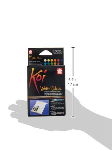 KOI Watercolors Field Box Set of 12 Colors