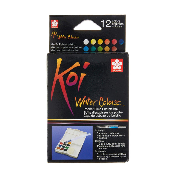 KOI Watercolors Field Box Set of 12 Colors