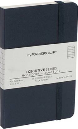 Mypaperclip Mini Notebook 192 Checked Pages