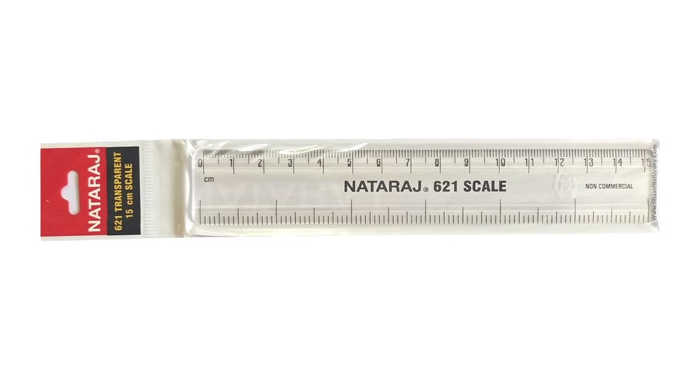 Nataraj transparent scale- 15cm (Pack of 20)