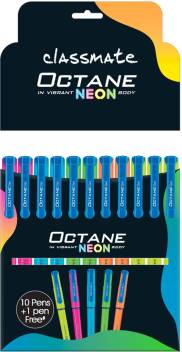 Classmate Octane Neon Pens (Pack of 10+1 Free)