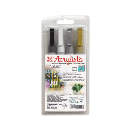 Zig acrylic fine marker set of 4