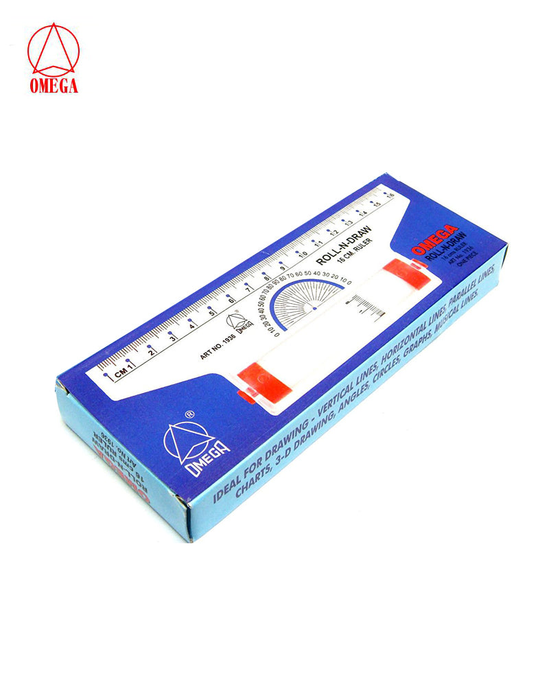 Omega Roll-N-Draw 16CM. Ruler — Bansal Stationers