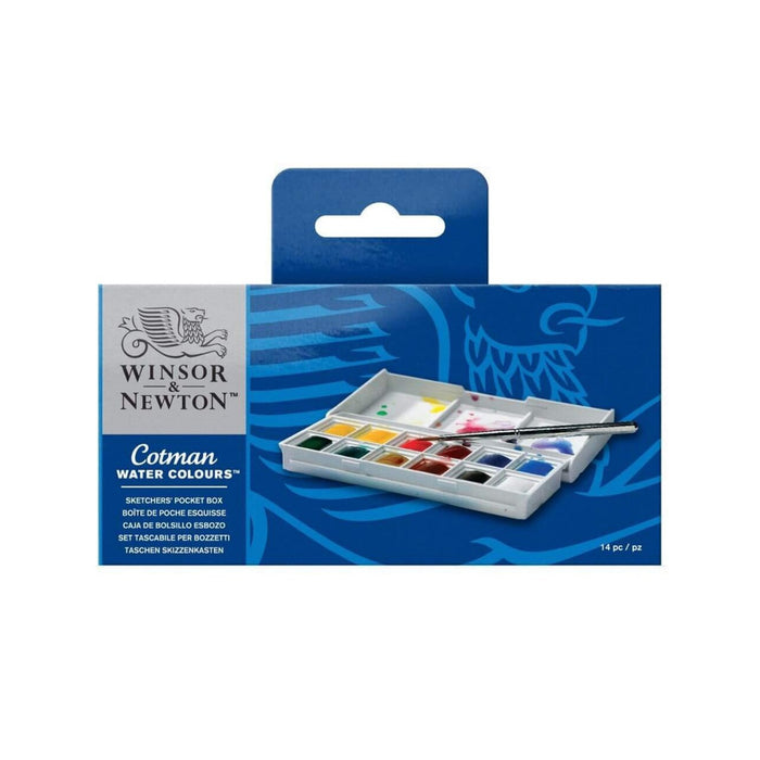 Winsor & Newton Cotman Water Colour Paint Pocket Plus Set, Set of 12