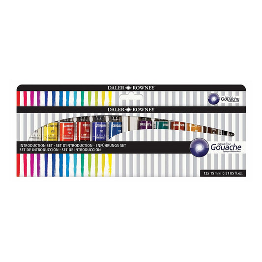 Daler rowney gouache paints tube set of 12