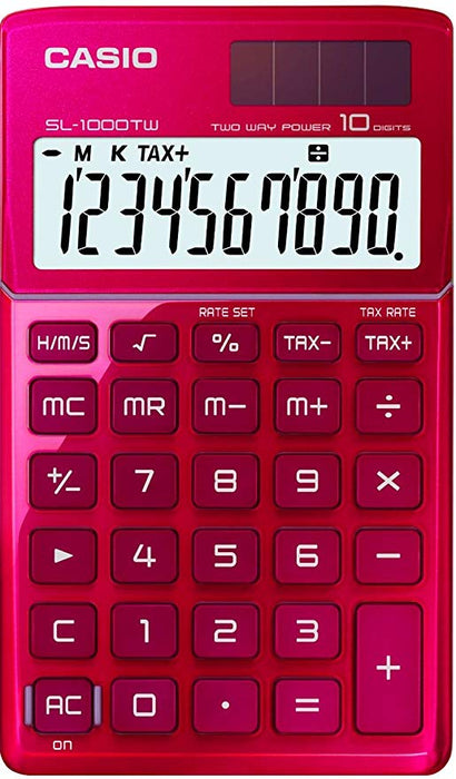 Casio Electronic Calculator- SL-1000TW-RD