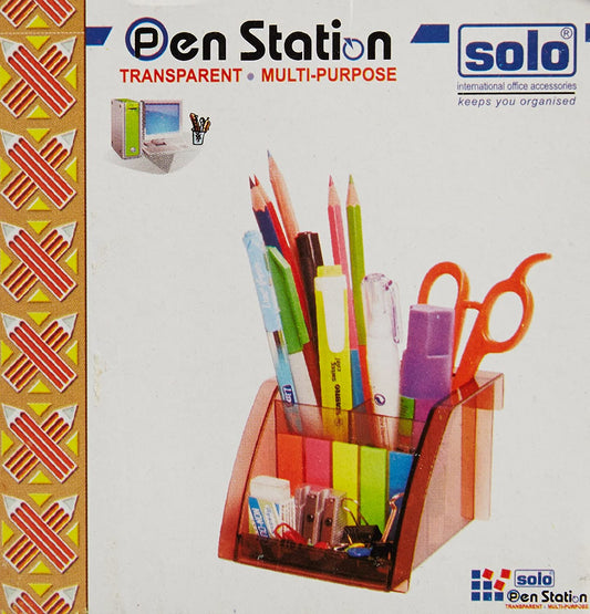 Solo DS- 201 Pen Holder - Transparent Blue