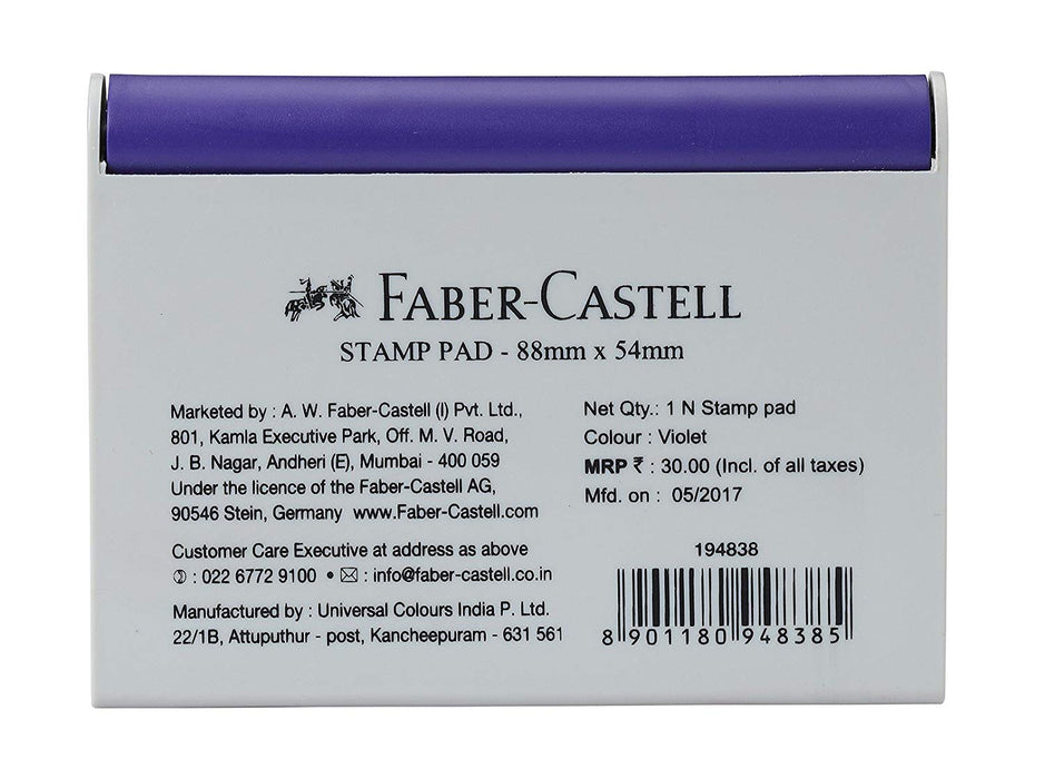 Faber-Castell Stamp Pad (Violet) Small  88 mm x 54 mm
