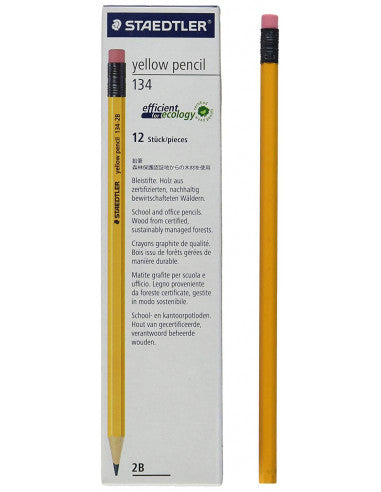 Staedtler yellow pencil (134)- Pack of 12