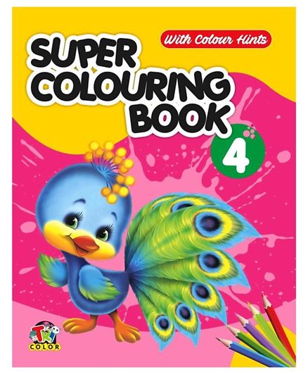 Tricolor Super Coloring Book with Color Hints (Pack of 2)
