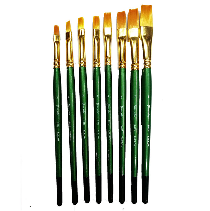Fine Art flat brushes- Set of 7