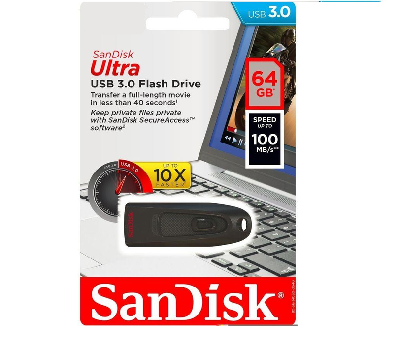 SanDisk Ultra USB 3.0 Pendrive 64 GB