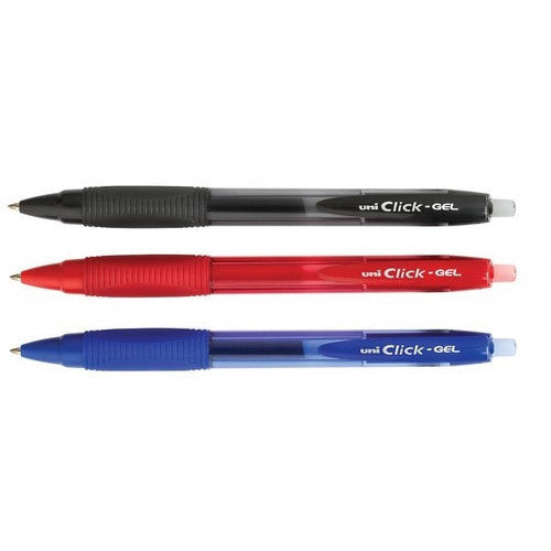 Uni-ball Click Gel (0.7) 3 Color Pack